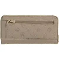 GUESS portemonnee Carmella SLG Large Zip Around Wallet Bone Logo crème