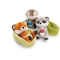 Nici Wasbeer Paddenstoel Knuffelbeer 12 Cm