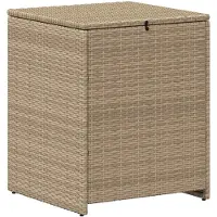 vidaXL Bankstel 7 st Beige en Crème Wit Poly Rattan en Staal