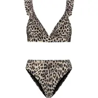 The Sunshine Brand Bikini 'Bobby' crème / brokaat / zwart