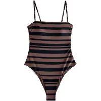 Next Badpak bruin / zwart