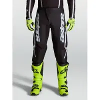 Alpinestars Fluid Apex V2 Heren Crossbroek Zwart/Zilver 34