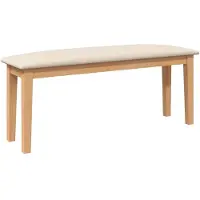 vidaXL Bank 110 cm massief hout rubber