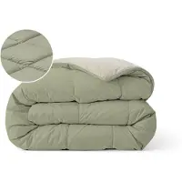 Zelesta Pure Duo Katoen Zomerdekbed - Grijsgroen & Zachtgrijsgroen 140x200cm
