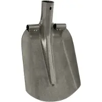 vidaXL Schep Hoofd Zilver 33 x 21 cm Gepoedercoat staal