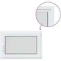 vidaXL Kleur binnenkant kelderraam Wit RISOR 95 x 50 cm