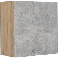 Vicco Hangkast R-Line, Beton/Goudkleurig Eiken, 60 cm met 1 deur