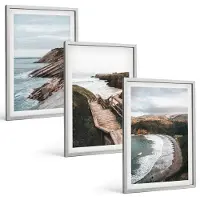 Tulup 4-Delige Schilderij Set - Uitzicht op zee met kliffen en strandlandschappen - 40 x 60 cm - Stijlvolle Wanddecoratie - Interieur
