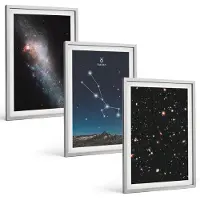 Tulup 4-Delige Schilderij Set - Ruimtelandschappen met sterren en het sterrenbeeld Stier - 40 x 60 cm - Moderne Wanddecoratie - Slaapkamer - Interieur Decoratie