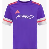 Adidas F50 JSY Y kinder voetbal T-shirt paars wit maat 158/164