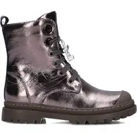 Shoesme suède enkelboots - zilver Meisjes Imitatieleer - maat 24