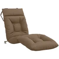 vidaXL Ligstoel Kussen VIANEN 100% Polyester Taupe 200 x 50 x 8 cm