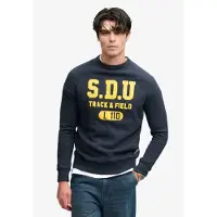 Superdry Sweatshirt 'Athletic' marine / geel
