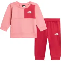 The North Face fleece sweater - lichtroze/donkerroze Effen - maat 92/98