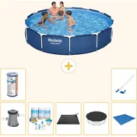 Bestway Steel Pro, ronde opblaasbare zwembad - 366x76 cm - 8-delig - Model S21593