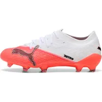 Puma Ultra Nitro 7 Pro Gras Voetbalschoenen (FG) Wit Felrood Zwart