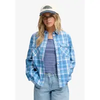 Superdry Blouse duifblauw / lichtblauw / wit