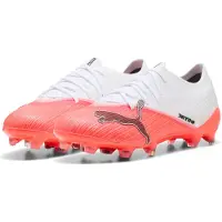 Puma Ultra Nitro 7 Pro Gras Voetbalschoenen (FG) Wit Felrood Zwart