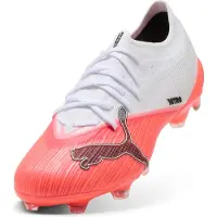 Puma Ultra Nitro 7 Pro Gras Voetbalschoenen (FG) Wit Felrood Zwart