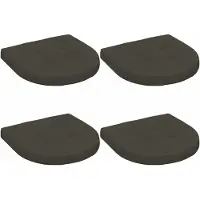 vidaXL 4-Piece Zitkussens 4 st 100% Polyester Antraciet 45 x 45 x 5 cm
