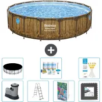 Bestway Power Steel Ronde Zwembad - 549x122 cm - 6-delig - Model S581
