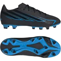 Adidas F50 Hyperfast Club Gras / Kunstgras Voetbalschoenen (MG) Kids Zwart Zwart Blauw