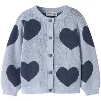 Name it Gebreid vest blauw / donkerblauw