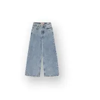 Vingino Cita wide leg jeans - lichtblauw Meisjes Stretchkatoen Effen - maat 146