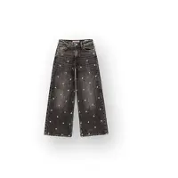 Vingino Meisjes Extra Wide Leg Jeans Cita Special Meisje Grijs 116
