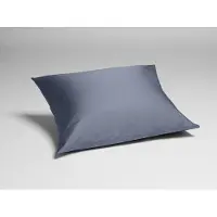 Yumeko Kussensloop Katoensatijn 65x65 Blauw - Eco, Bio & Fairtrade
