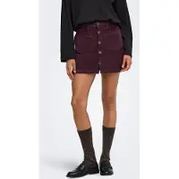 ONLY Onlamazing Korte Corduroy Rok Dames Rood Xs