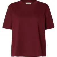 Selected Shirt 'SLFEssential' bordeaux