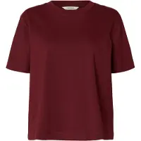 Selected Shirt 'SLFEssential' bordeaux