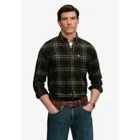 Superdry Overhemd greige / olijfgroen / zwart