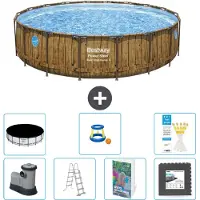 Bestway Power Steel Ronde Zwembad - 549x122 cm - 6-delig - Model S525