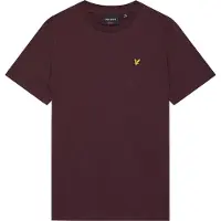 Lyle & Scott T-shirt - donkerrood Jongens Stretchkatoen Ronde hals Effen - maat 152