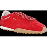 HOFF Dames Bridge Fl Leren Sneakers rood (39), Leer, Plat, Veters, Casual 22661425