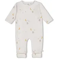 Feetje boxpak Over the Moon for You offwhite Ecru Jongens/Meisjes Stretchkatoen Ronde hals - maat 50