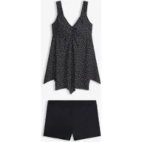 Bonprix Lange tankini (2-dlg. set) met zigzagzoom maat 46