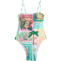 Next Shaping-badpak aqua / groen / lichtoranje / lichtroze