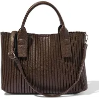 HEMA Shopper 37x9x26cm imitatieleer (bruin)
