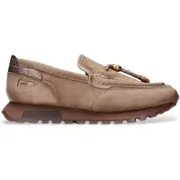 Hispanitas Dames Oregon suède loafers taupe (40), Leer, Plat, Geen, Casual HI265128