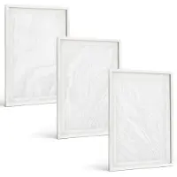 Tulup 3-Delige Schilderij Set - Elegante lineaire structuur van marmer. - 40x60 - Wanddecoratie - Muurdecoratie - Woonkamer - Stijlvolle Muurdecoratie