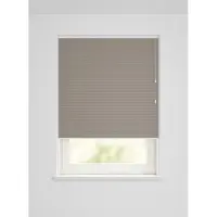 HEMA Plissé dubbel lichtdoorlatend-meekleurende achterkant taupe (taupe)