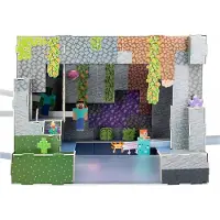 Paladone Minecraft 3D Constructiekit, 40-delige Ondergrondse Grot-scene, Geen Lijm of Schaar Vereist, Officieel Gelicentieerd -