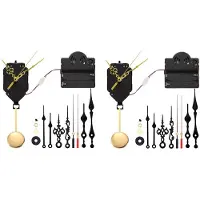 Typecat 2X Quartz Slinger Trigger Klok Beweging Chime Muziekdoos Completer DIY Muur Mechanisme Reparatie Onderdelen met 8 Pairs Wijzers