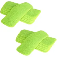 Typecat 12 Pieces Reveal Mop Cleaning Wet Pad for All Spray Mops & Mops Washable