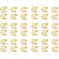 Typecat Gouden Servetringen Set van 36, Holle Servetringhouder voor Bruiloft Kerst Familiebijeenkomst Tafeldecoratie