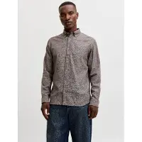Jack & Jones Overhemd 'JPRBLUHarvey' bruin gemêleerd