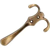 KOTARBAU Wandkapstok Dubbelhaak 140mm Patina Metaal